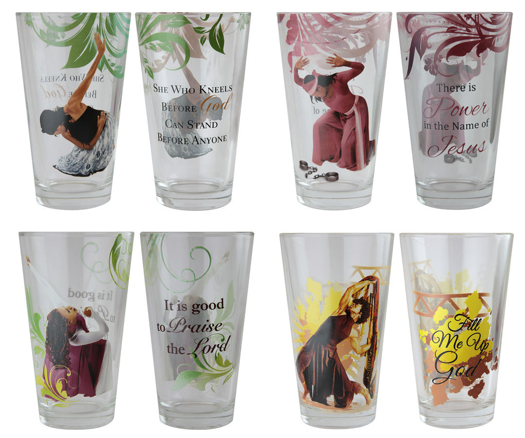 Drinking Glass Set 1 - Praise Dancers