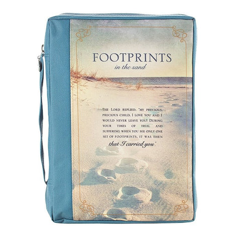 Bible Cover-Footprints-Medium