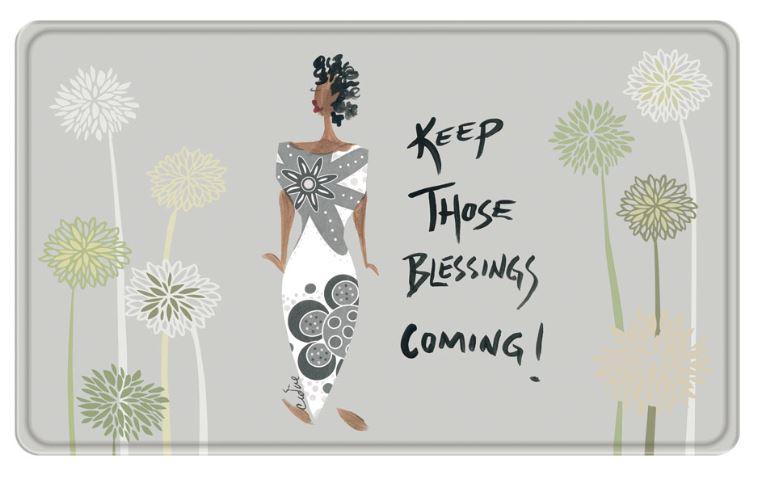 Keep Those Blessings Coming Memory Foam Floor Mat