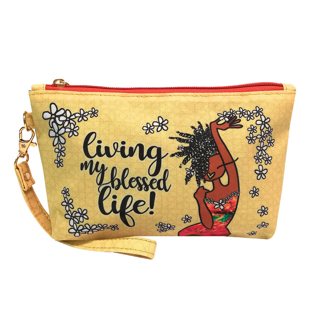 Living My Blessed Life Cosmetic Pouch