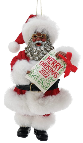 Santa Merry Christmas 2022 Ornament - 6010640