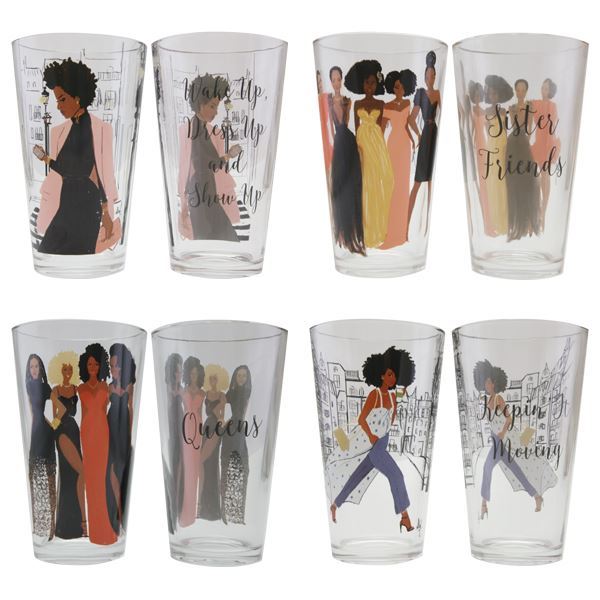Sister Friends Drinking Glass Set - DGL04
