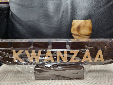 Brown KWANZAA Kinara Set