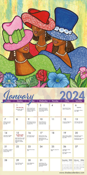 Sister Vibes 2024 Wall Calendar