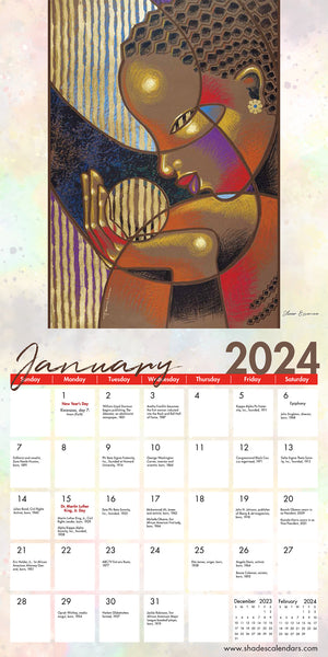 Color My Soul 2024 Wall Calendar