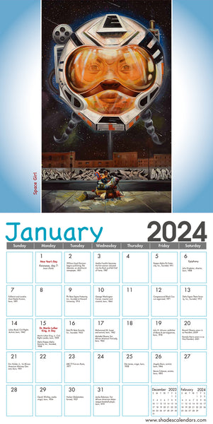 Shades of Color Kids 2024 Wall Calendar
