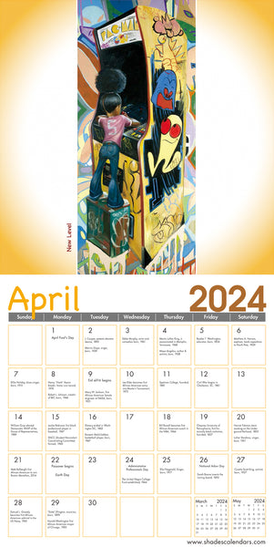 Shades of Color Kids 2024 Wall Calendar