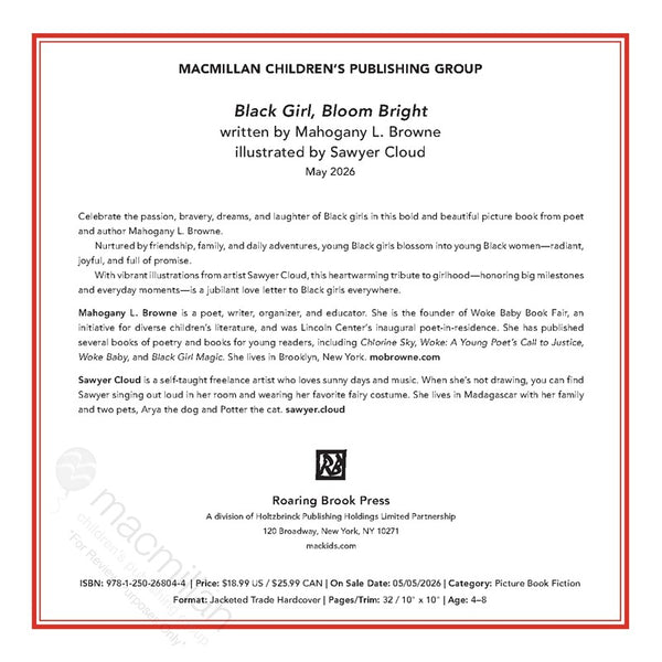 Black Girl, Bloom Bright