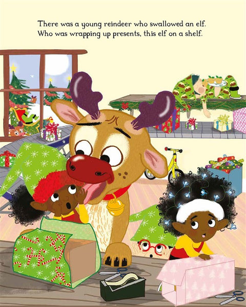 There Was a Young Reindeer Who Swallowed a Present