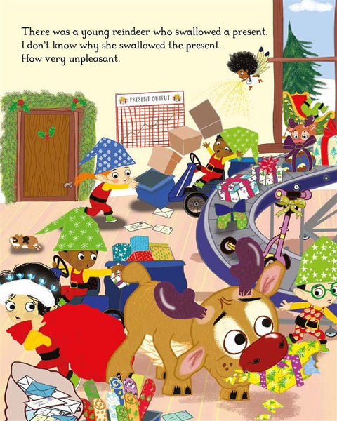There Was a Young Reindeer Who Swallowed a Present