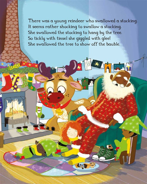 There Was a Young Reindeer Who Swallowed a Present