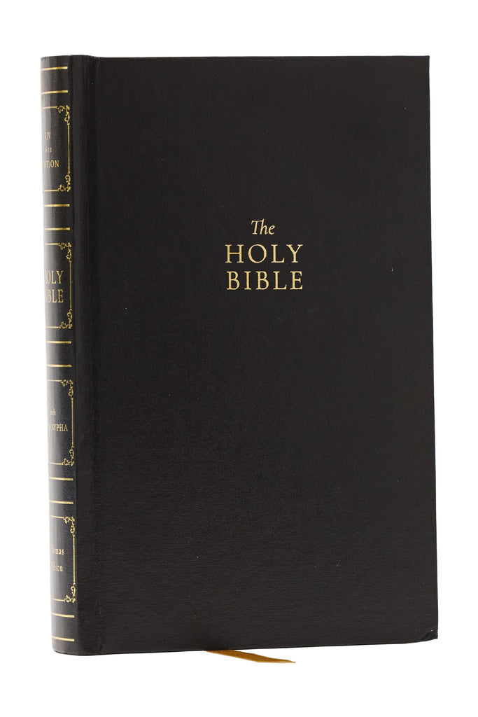 1611 KJV with Apocrypha, Black Leathersoft