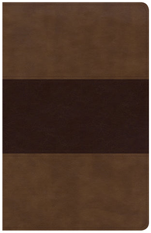 KJV Large Print Personal Size Reference Bible, Saddle Brown Leathertouch