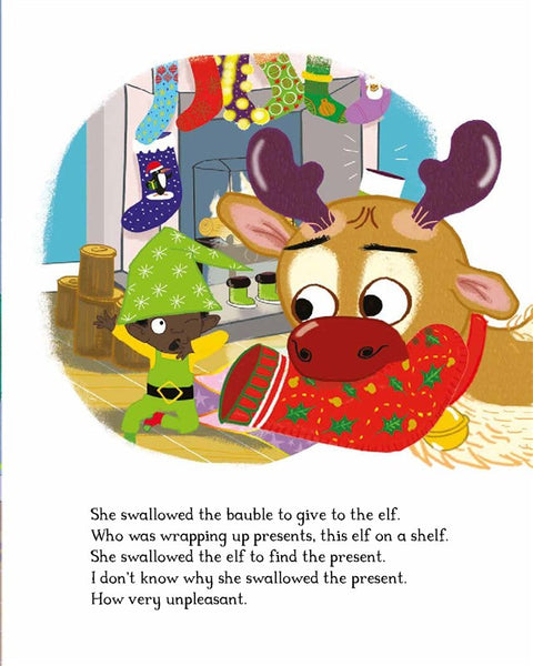 There Was a Young Reindeer Who Swallowed a Present