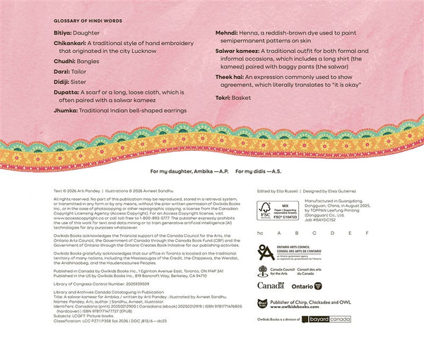 A Salwar Kameez for Ambika