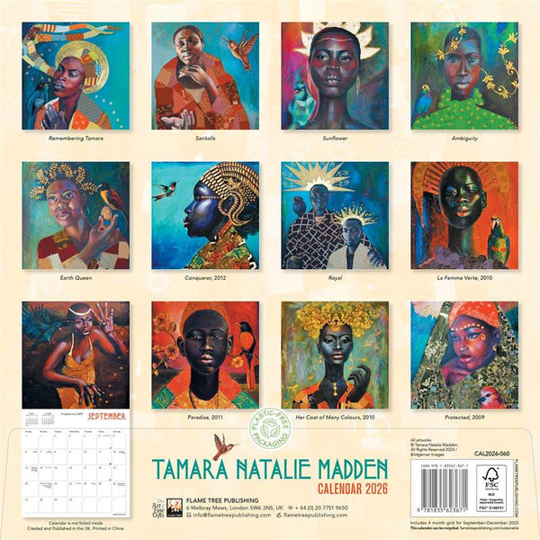 Tamara Natalie Madden Wall Calendar 2026 (Art Calendar)