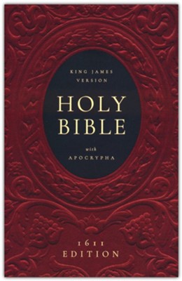 1611 KJV with Apocrypha, Black hardcover