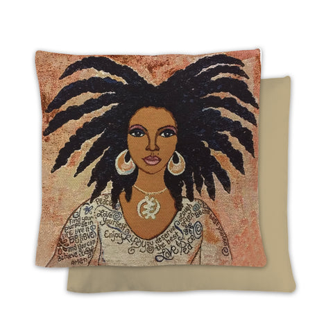 Nubian Queen Woven Pillow