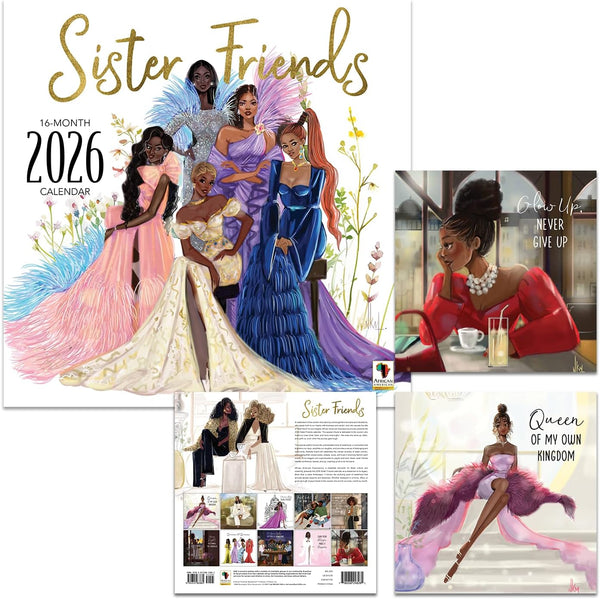 Sister Friends 2026 Wall Calendar
