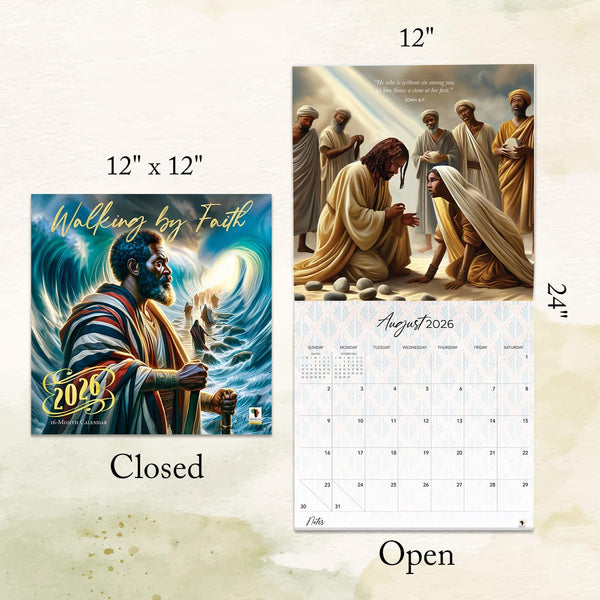 Walking by Faith 2026 Wall Calendar