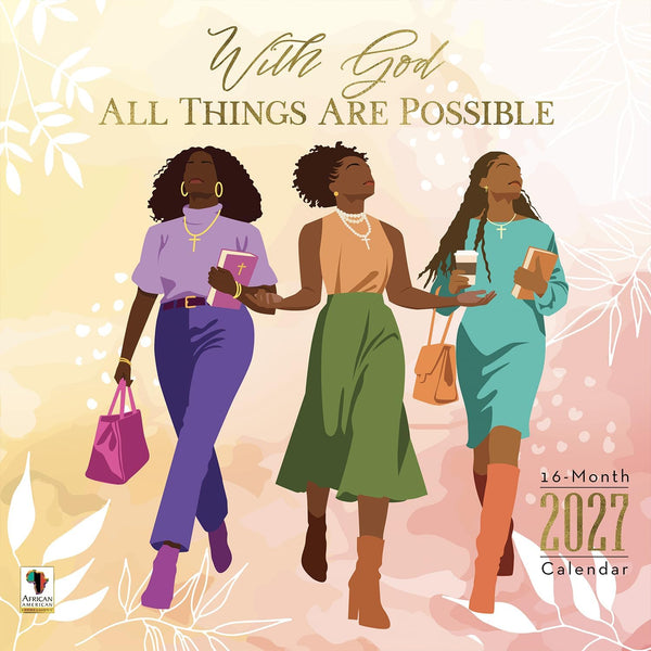 With God All Things 2027 Wall Calendar