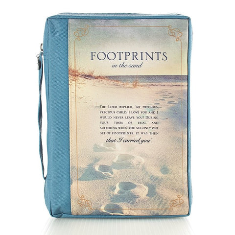 Bible Cover-Footprints-X Large