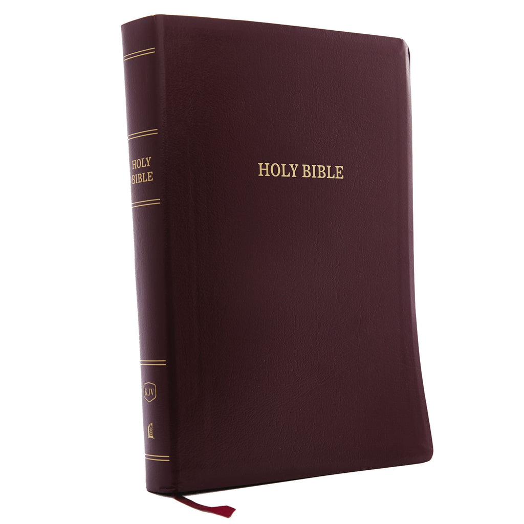 KJV Holy Bible: Super Giant Print with 43,000 Cross References, Burgundy Leather-look, Red Letter, Comfort Print: King James Version