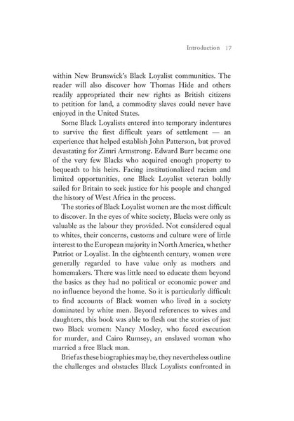 Black Loyalists in New Brunswick