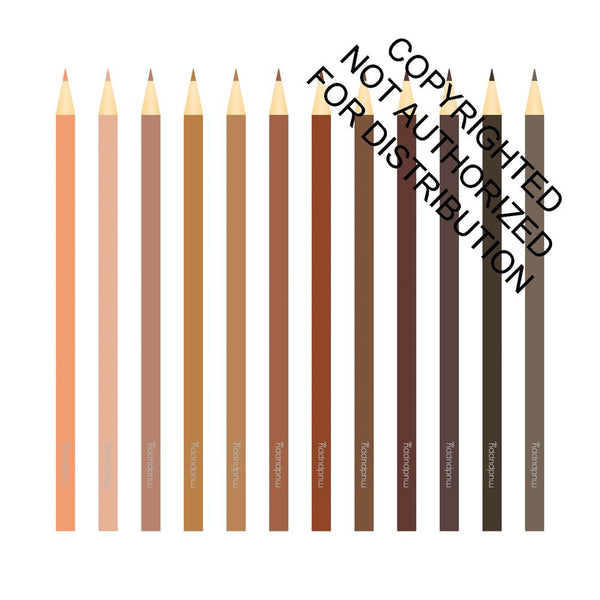 We Are Colorful Skin Tone Colored Pencils