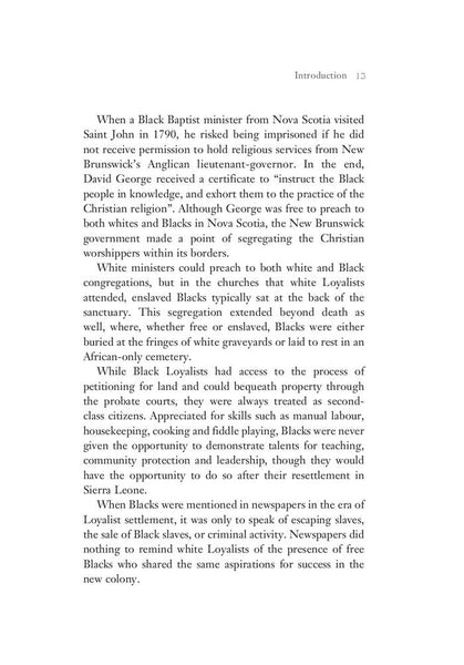 Black Loyalists in New Brunswick
