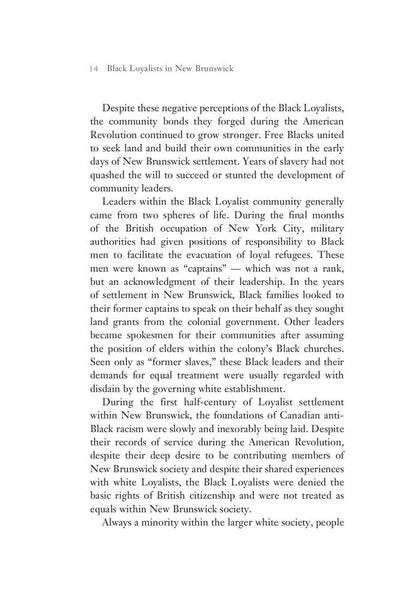 Black Loyalists in New Brunswick