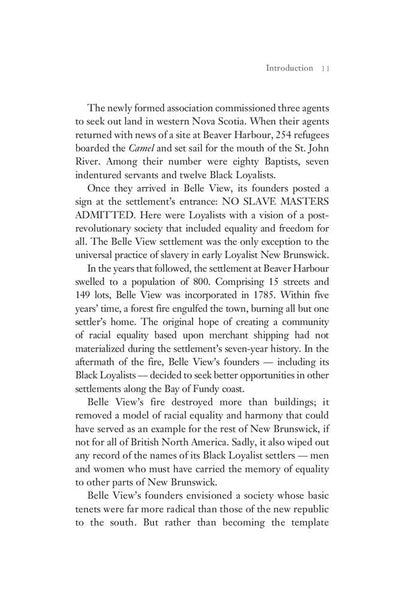 Black Loyalists in New Brunswick