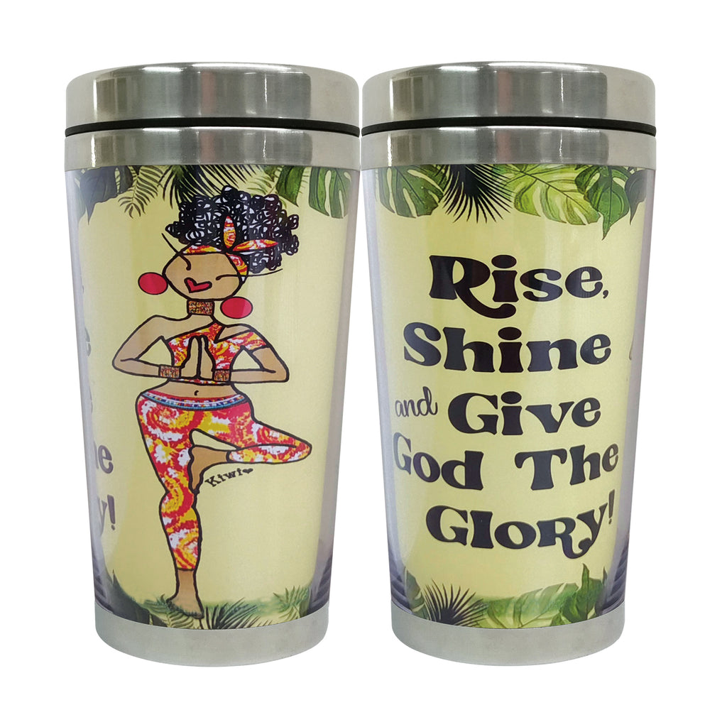 Rise, Shine & Give God The Glory Travel Mug - TM209