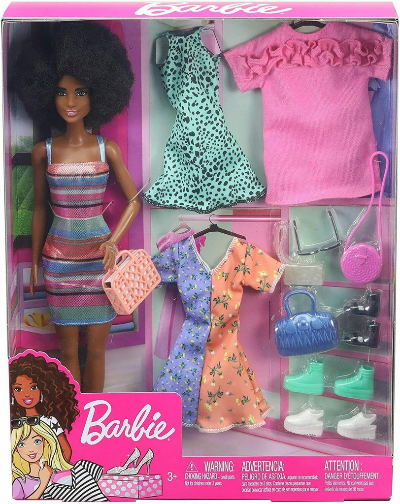 Barbie Natural hair fashion doll and accessories