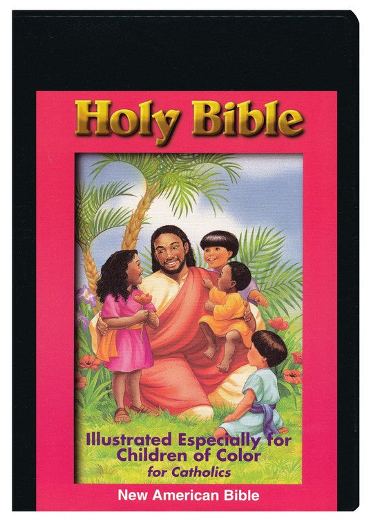 Children of Color Holy Bible NAB Black - For Catholics