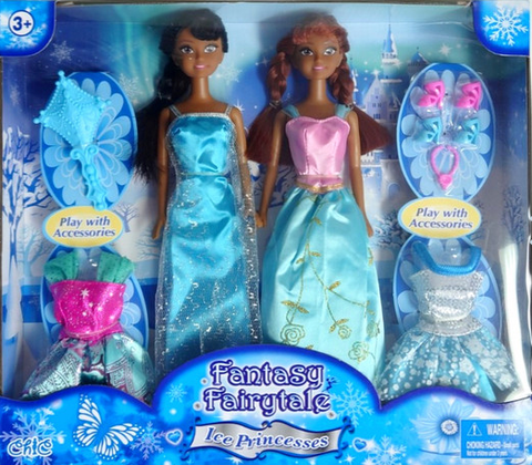 Fantasy Fairytale - Ice Princesses Black dolls