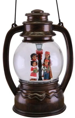Caroling Afrocentric Family Globe Lantern - CL03