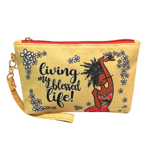 Living My Blessed Life Cosmetic Pouch
