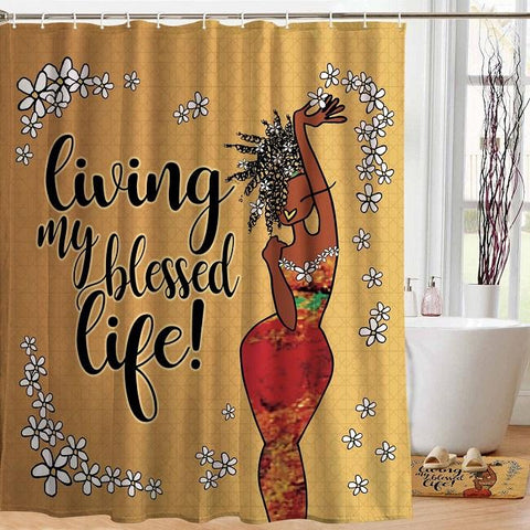 Living My Best Life Shower Curtain