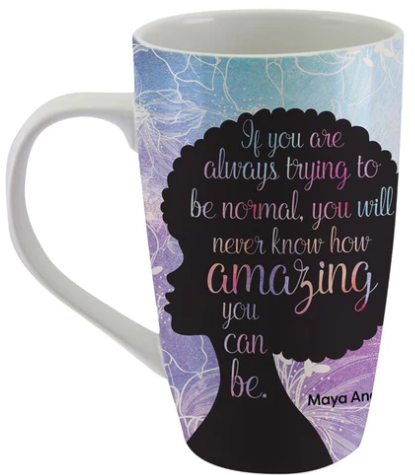 Maya Angelou Amazing Latte Mug - LMUG19